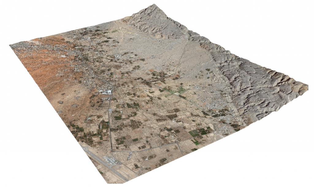 Figure 2: MNT local de la zone d'étude (copyright G. Davtian)