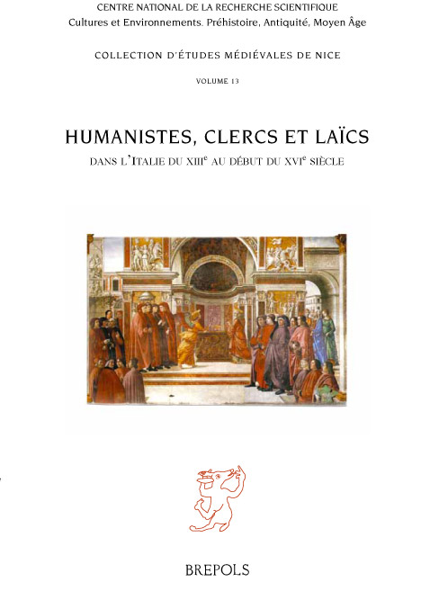 Couvertures Humanistes, clercs et lacs, vol 13 