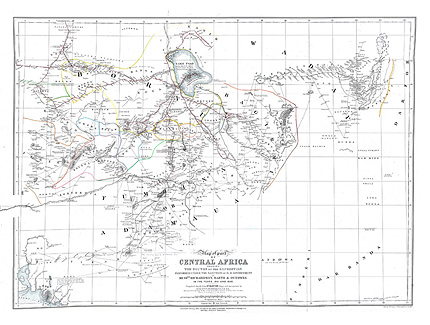 Carte de l’Afrique centrale