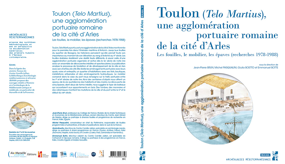 Ouvrage | Toulon, Telo Martius, une agglomération portuaire romaine de la cité d’Arles