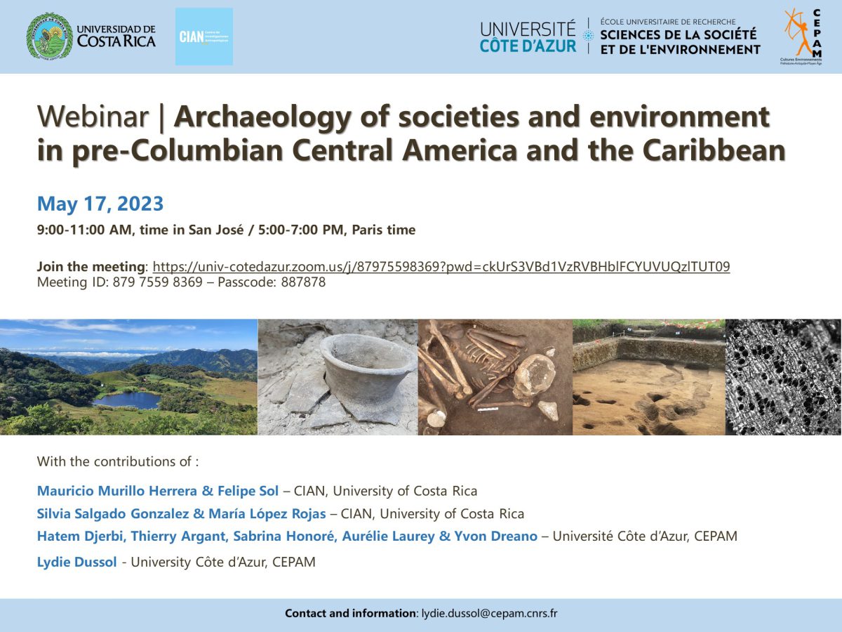 Webinar | Archaeology of societies and environment in pre-Columbian Central America and the Caribbean