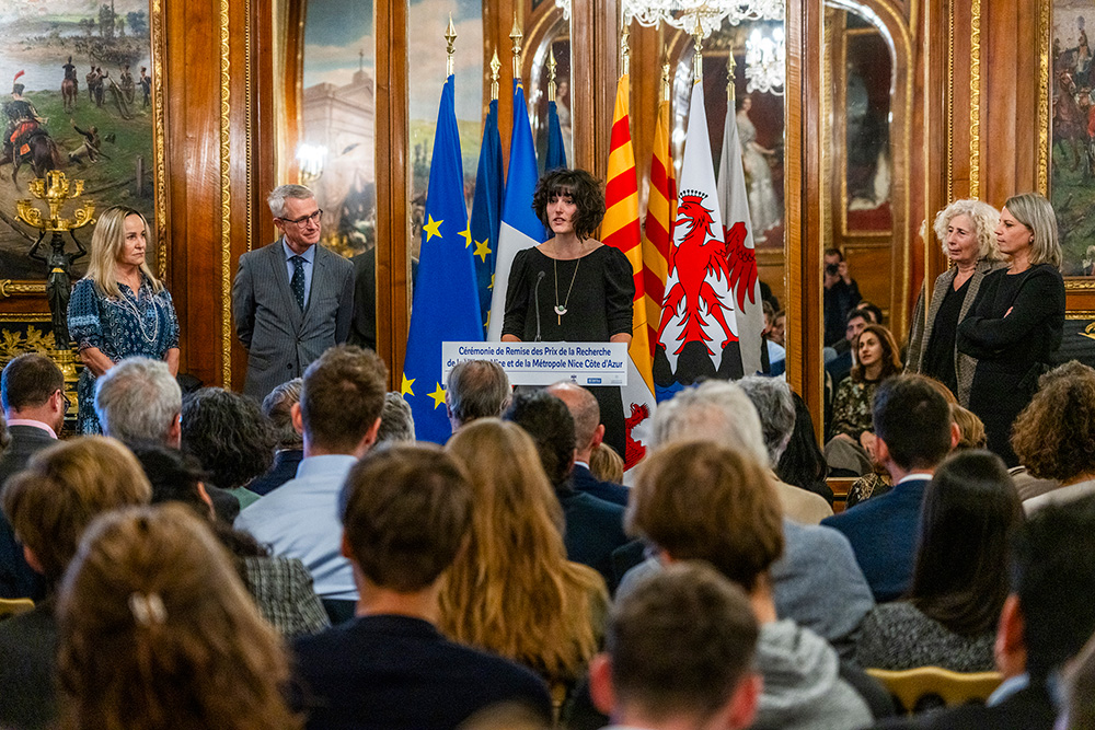 Juliette Guibert–Cardin, lauréate du Prix Jeune chercheur aux Prix de la recherche 2023 de la ville de Nice et de la Métropole Nice Côte d’Azur