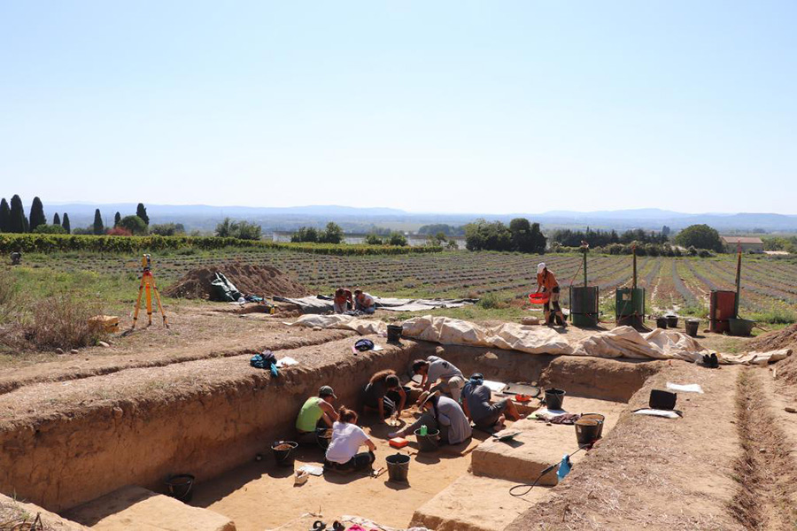 Fouilles Archéologique |  Site gravettien de Mas Aguilhon à Saint-Marcel-d’Ardèche