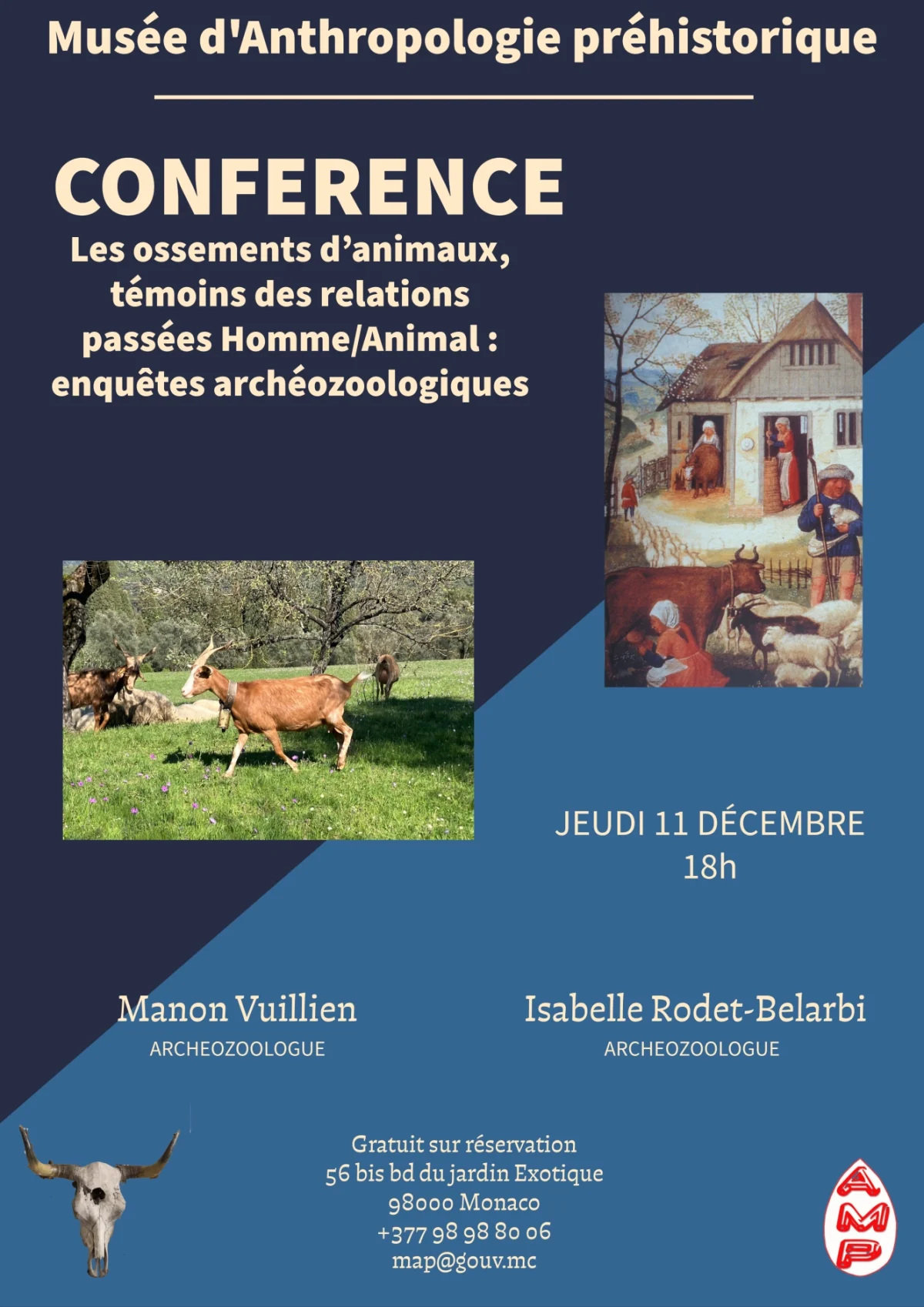 Médiation | CONFERENCE Les ossements d&rsquo;animaux, témoins des relations passées Homme/Animal : enquêtes archéozoologiques